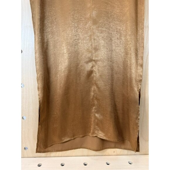 Sam & Lavi ANTHROPOLOGIE Gold Sleeveless Cocktail Dress Size Medium $198 - Picture 6 of 14
